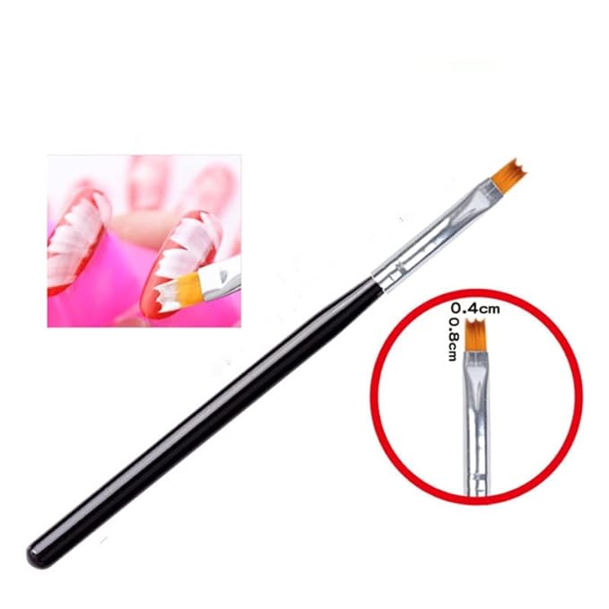 HIGHROCK 8 Pcs Nail Brush Pen Gradient Acrylic Painting Brush Set False Nail Art Tips UV Gel Flower Drawing Pen Manicure Nail Art Pen Tool (BLACK)