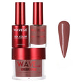 WAVEGEL Soak-Off Gel, Nail Lacquer & Acrylic/Dip Powder Matching Set - Queen Collection - #018 International Date