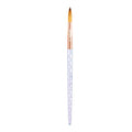 Kiara Sky Acrylic Brush #10 - Clear | 100% Pure Kolinsky | Crystal Cut Handle and Acetone Resistant