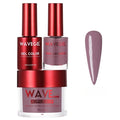 WAVEGEL Soak-Off Gel, Nail Lacquer & Acrylic/Dip Powder Matching Set - Queen Collection - #026 Mulberry