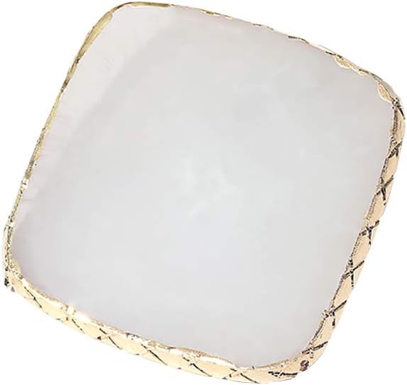 Resin Nail Art Palette Polish Color Mixing Plate Tray Nail Art Display Drawing Plates Cosmetic Mixing Tools White