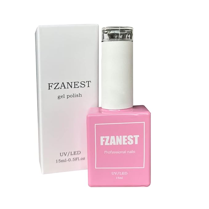 FZANEST Glitter Gel Nail Polish Led UV Gel Polish Sparkle Color Soak Off Nail Art (Diamond light gold)