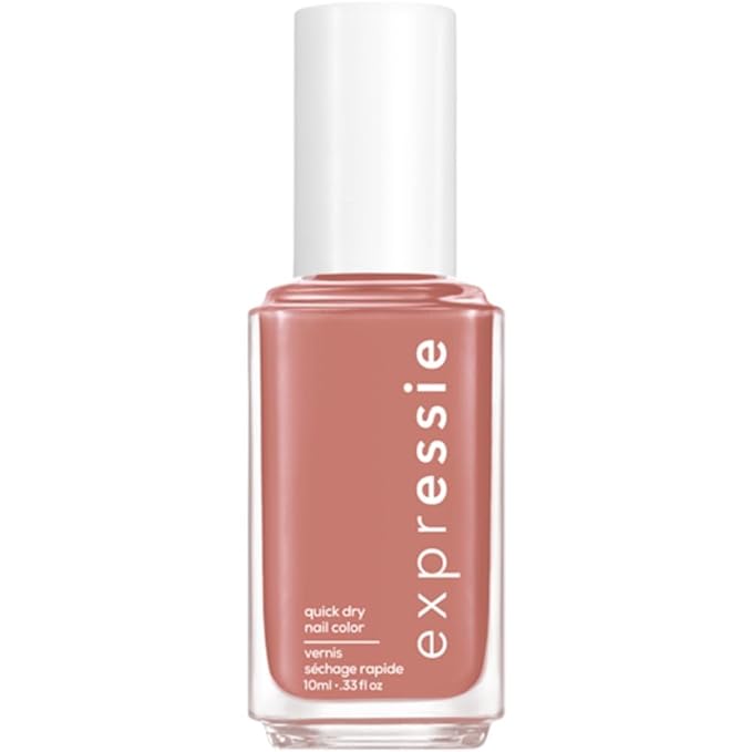 essie expressie Quick Dry Vegan Nail Polish, Dusty Pink Brown, Remote Friends, 0.33 Ounce