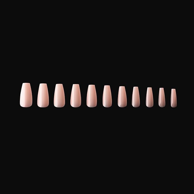 Apres Neutrals Gel-X Margot Box Of Press On Nails, 11 Sizes 00-9, Soft Gel Nail Tip Box (150pcs) (Natural Coffin Short, 150)