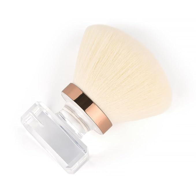 Nail Art Dust Brush Nail Dust Brush Nail Powder Brush Soft Bristle Nail Brush Nail Cleaning Tools Cleaning Nail Brush (Mushroom head white imitation wool)