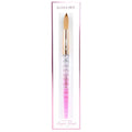 Kiara Sky Acrylic Brush #18 - Pink | 100% Pure Kolinsky | Crystal Cut Handle and Acetone Resistant