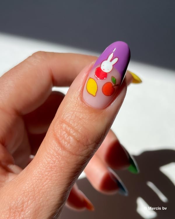 Deco Beauty Miffy's Fresh Fruit Super Thin & Easy-to-Apply Nail Art with the Cutest Designs-Durable & Long-Lasting Nail Art Stickers & Decals for Women, for DIY At-Home Manicures & Salon-Quality Nails
