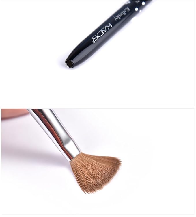 Size 12# Black 100% Kolinsky Sable Acrylic Nail Art Brushes UV Gel Nail Painting Pen Brushes (Size 12)