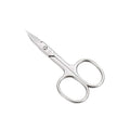 LIVINGO Premium Manicure Nail Scissors Multi-purpose Stainless Steel Cuticle Pedicure Beauty Grooming Kit for Eyebrow, Eyelash, Dry Skin Curved Blade 3.5 inch
