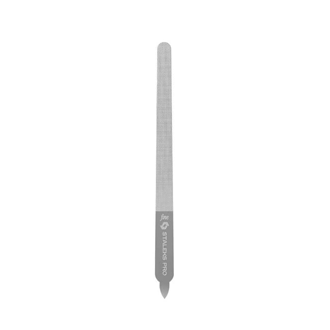 STALEKS PRO Expert 11 Laser Nail File (155mm Straight with Handle) – Stainless Steel Manicure & Pedicure Tool