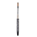 Size 12# Black 100% Kolinsky Sable Acrylic Nail Art Brushes UV Gel Nail Painting Pen Brushes (Size 12)