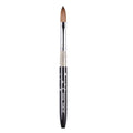 Size 16# Black 100% Kolinsky Sable Acrylic Nail Art Brushes UV Gel Nail Painting Pen Brushes (Size 16)