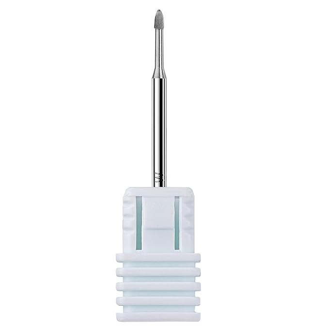 Makartt Nail Drill Bits:3/32" Safety Tungsten Carbide Cuticle Remover Drill Bit Professional Under Nail Cleaner Dead Skin Prepare for Electric Nails File Machine,Manicure Salon Supply