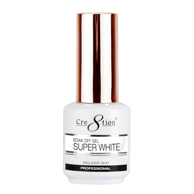 GelCre8tion Soak Off 0.5oz - SUPER WHITE