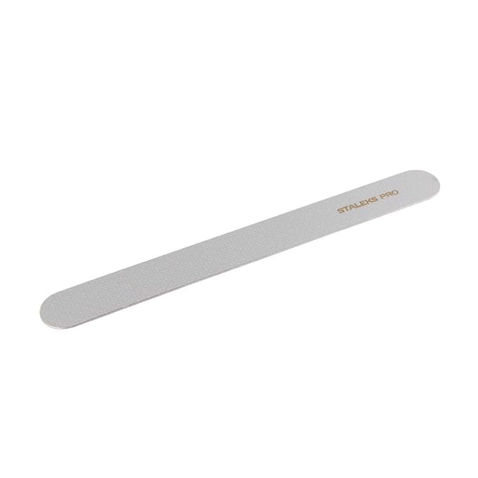 STALEKS PRO Expert 10 Laser Nail File (165mm Wide Straight) – Stainless Steel Manicure & Pedicure Tool with Dual Hardness