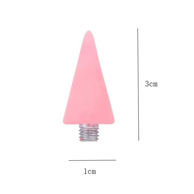 Minkissy 3pcs Nail Rhinestones Picker Wax Tips Wax Replacement Head for Dual Ended Wax Nail Rhinestones Picker Pencil Dotting Pen Studs Picker