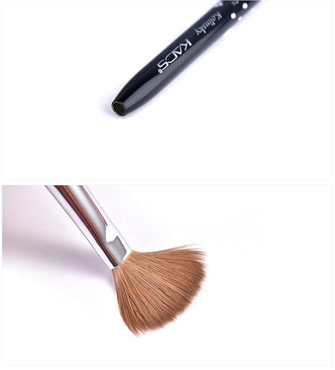 Size 16# Black 100% Kolinsky Sable Acrylic Nail Art Brushes UV Gel Nail Painting Pen Brushes (Size 16)