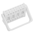 Brrnoo Nail Drill Bits Holder Display Organizer,16 Holes Nail Art Tools Exhibition Stand Rack Nail Salon Accessory Acrylic Nails Manicure Tools for Home Use or Nail Salon(white)