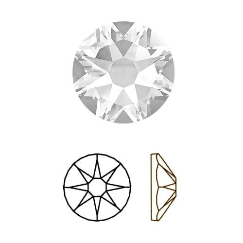 144 pcs Crystal Paradise Shine (001 PARSH) Swarovski 2058 Xilion 5ss Flat Backs Rhinestones Nail Art 1.8mm ss5 from Mychobos Tiny Round