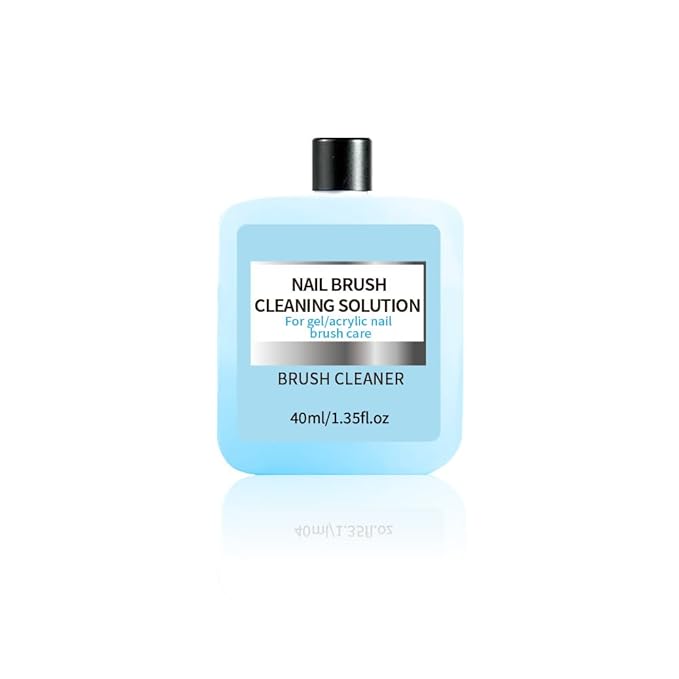 Nail Brush Cleaner 40ml Cleaner Efficient Nail Cleaner for Acrylic Nails Professional Brush Cleaner for acrylic Clean and Maintain Your Nail Brushes with Cleaning Solution