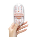 Olive & June Mani Minimalist Instant Press-On Nails (Glue) | 42 Fake Nails, 21 Sizes | Non-Toxic, Long-Lasting Barely-There Look | Spring Flowers & Patterns | Medium, Oval | Rose Gradient Shimmer