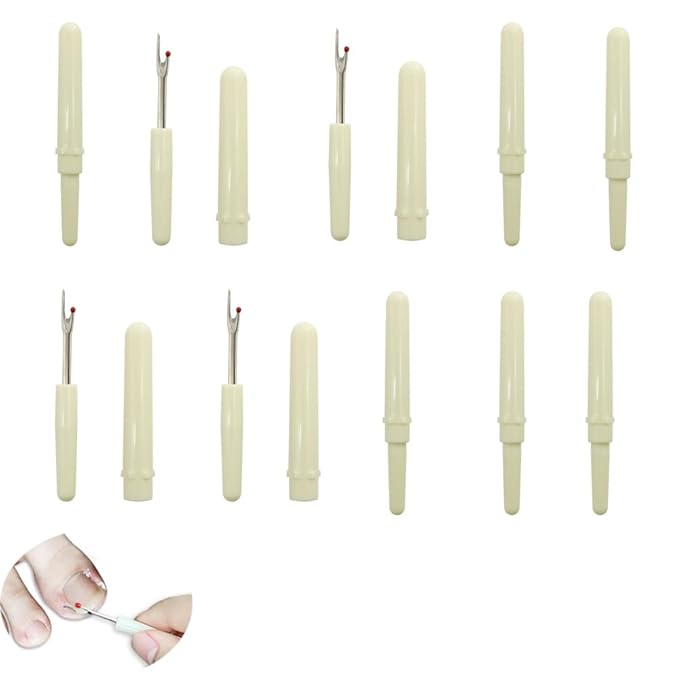 10 Pack Ingrown Toenail Lifter Precision Ingrown Toenail Removal Kit Nail Cleaner Pedicure Tools for Ingrown Toenail Corrector Set Ingrown Toenail Treatment Toenails Straightener Strips