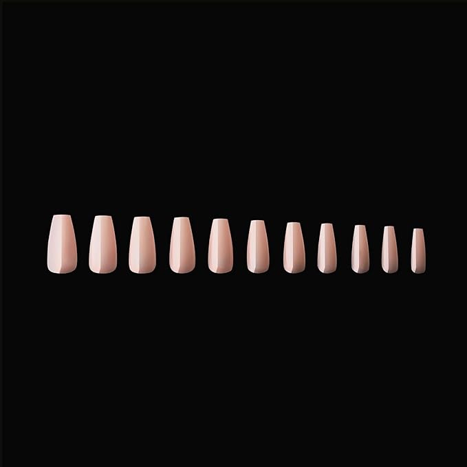 Apres Neutrals Gel-X Margot Box Of Nail Tips, 11 Sizes 00-9, Soft Gel Tip Box (150pcs) (Natural Coffin Medium, 150)