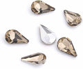 200Pcs Water Drop Nail Rhinestones Fancy Rhinestones Water Drop Nail Crystal Jewelry Making Rhinestones Suitable for DIY Crafts and Nail Art（Light Coffee）