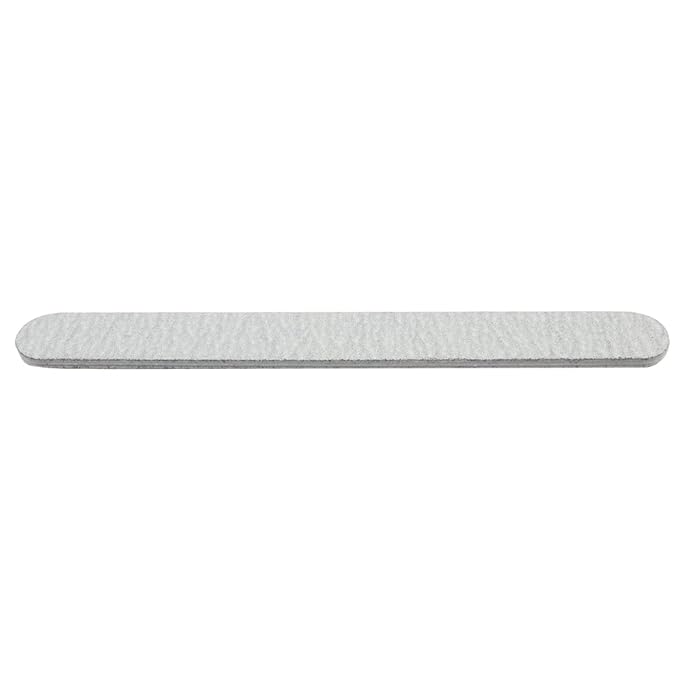 ForPro Professional Collection Zebra Foam Board, 180/180 Grit, Double-Sided Manicure Nail File, 7” L x .75” W, 50-Count
