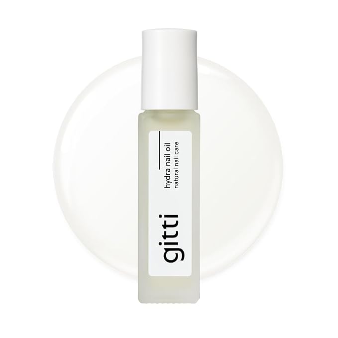gitti Hydra Nail Oil I Natural Nail Care, Non-Toxic, 99.4% Natural Origin, 30-Free, Plant-based, Cruelty-Free, Nourish and Soothes Nails and Cuticles, Roll-on Applicator, 0.24 Fl Oz
