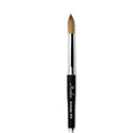 100% pure Kolinsky Round Head Acrylic nail art brush black metal handle for Professional Manicure DIY Home Salon（#12#14#16#18） (#18)