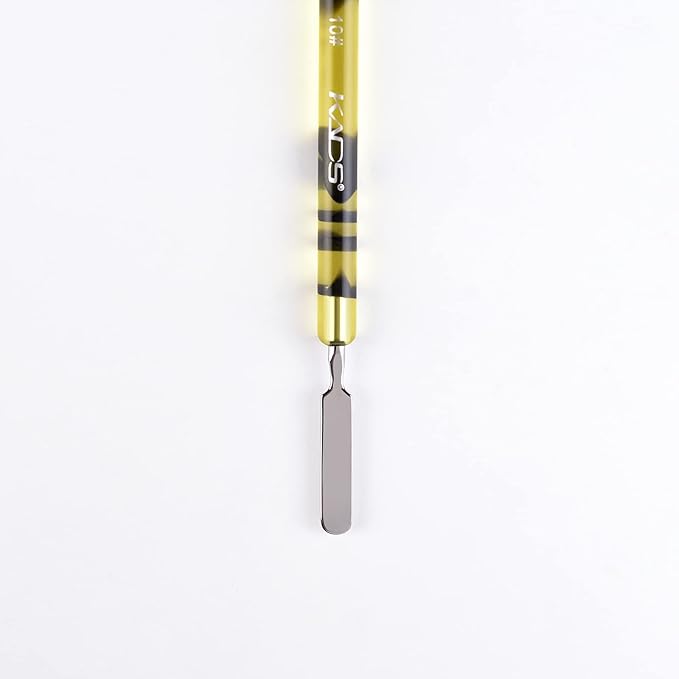 KADS Kolinsky Brush 2 Way Acrylic Professional French Manicure Clean-up Brush Nail Art Brush Stirring Rod((10#)