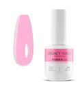 LEGACY NAILS Professional Rubber Gel Base-Coat 0.5 fl oz. Nivelador UV-LED Full Coverage Elastic Thick Flexible Gel Base Coat Builder (ROSE)