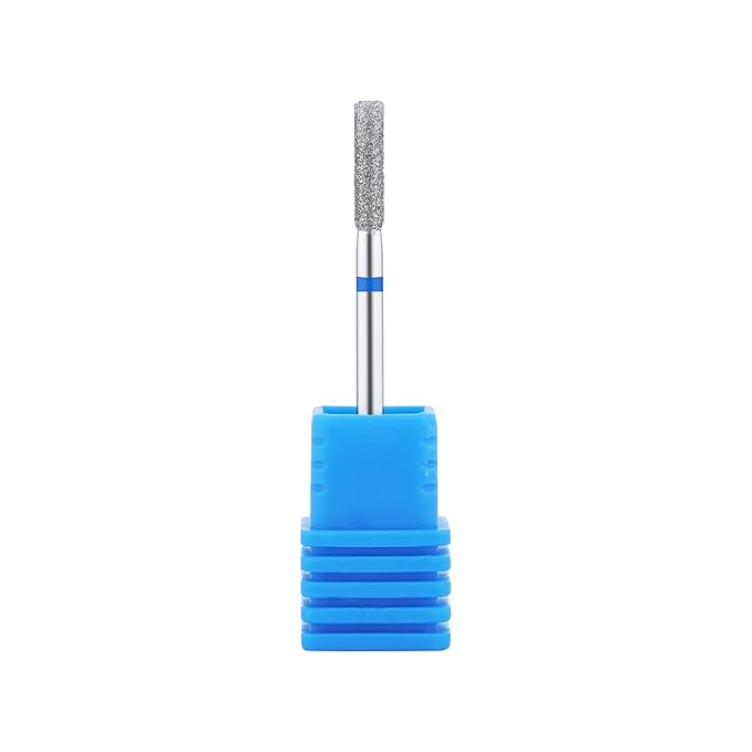 NMKL38 Diamond Bit Small Barrel Shape Electric Nail Drill File Cuticle Cleaner Tool for Rotary Nail Drill Machine Manicure Pedicure Polishing Kit (Medium 2.5)