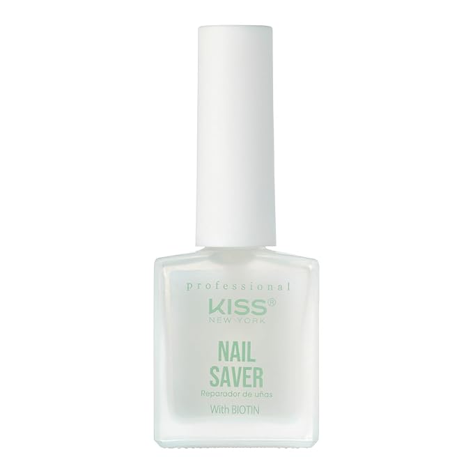Kiss New York Nail Strengthening Treatment, Infused with Biotin, Propolis, Tea Tree Oil, Fingernail and Toenail, Eliminate Discoloration, Made in Korea