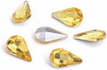 200Pcs Water Drop Nail Rhinestones Fancy Rhinestones Water Drop Nail Crystal Jewelry Making Rhinestones Suitable for DIY Crafts and Nail Art（Yellow）