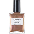 Nailberry L'Oxygéné Oxygenated Nail Lacquer | Stargazer | Iridescent Rose Gold Metallic Opaque | UV Protected Long-Wear Nail Polish | 12-Free | Vegan | Certified Halal | Cruelty & Gluten Free | 15 ml