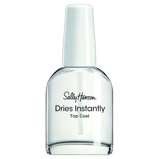 Sally Hansen Insta-Dri®, Dries Instantly Top Coat, Quick Dry, Long Lasting, Streak-Free Shine, Clear Nail Polish