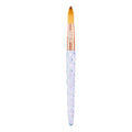 Kiara Sky Acrylic Brush #20 - Clear | 100% Pure Kolinsky | Crystal Cut Handle and Acetone Resistant