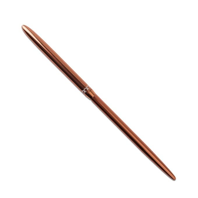 SILPECWEE 1Pc Kolinsky Nail Art Brushes, Ombre Nail Brush Rose Gold Acrylic Nail Design Tool Gradient Color Painting Pen Professional Manicure Brushes Nail Art Tools