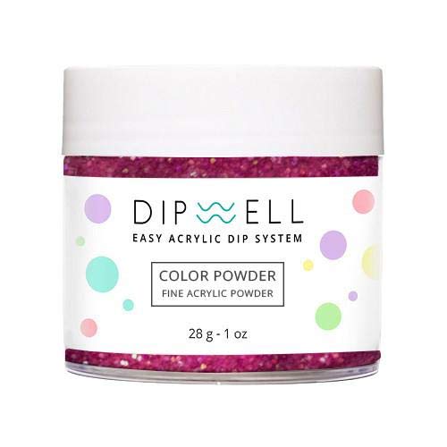 Nail DIP Powder, Glitter Color Collection, Dipping Acrylic For Any Kit or System by DipWell (GL - 21)