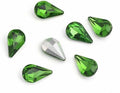 200Pcs Water Drop Nail Rhinestones Fancy Rhinestones Water Drop Nail Crystal Jewelry Making Rhinestones Suitable for DIY Crafts and Nail Art（Dark Green）