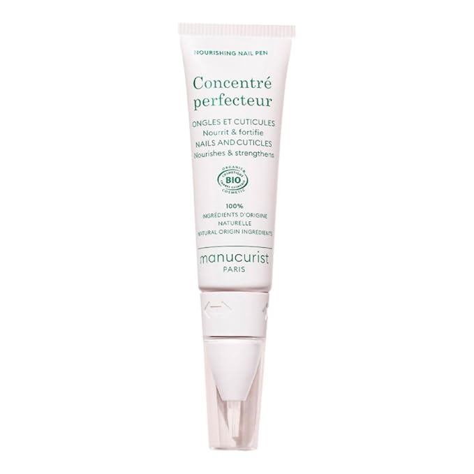 Manucurist Concentré Perfecteur - Nourishing and Fortifying Nail Pen - Vegan & Made in France - 1-in-2 Nail Care Treatment On-the-go: Nail Strengthener & Growth Oil - Gifts for Women
