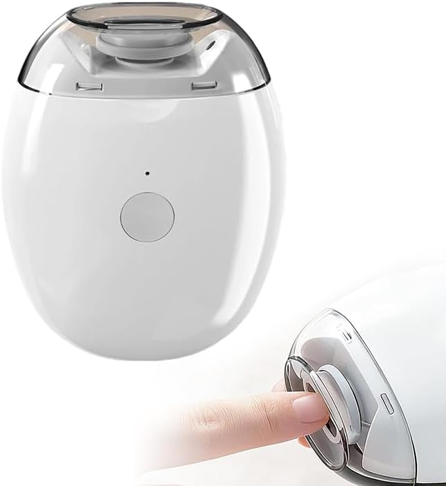 Electric Automatic Nail Clipper & Grinder: Rechargeable Fingernail Trimmer with LED Light - 3-Speed Quiet Nail Care Tool for Adults, Seniors & Babies (1 pcs)