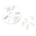 Removable False Nail Art Tips Practice Display Stand Tool with Nail Tips Nail Training Frame for Gel Nail Polish DIY Nail Training Tools(milky white)
