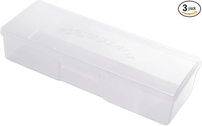 Beauticom Professional Manicurist Nails Pedicure Storage Case Personal Box (Large Size) (Quantity: 3 Pieces)
