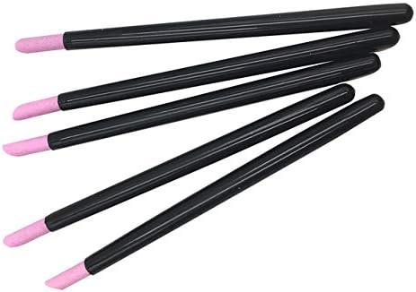 Yimart 5PCS Stone Sanding Nail File Tools Nail File Cuticle Remover Trimmer Buffer Pedicure Pen Washable Manicure Tool Nail Salon Makeup Cosmetic Tool (5PCS Stone Sanding)