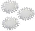 10 PCS Acrylic Wheel False Nail Art Tips Practice Display Nail Art Tool (Ivory-White)