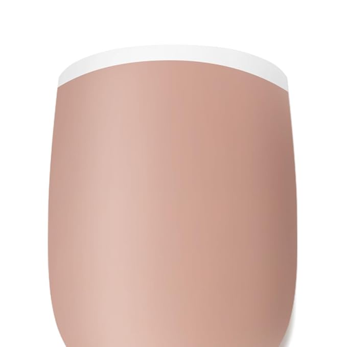 Beetles Press On Nails Square- French Tip Nails 210pcs Short Square Brown Soft Gel Nail Tips Pre-applied Tip Primer No Need File False Nails for Nail Art DIY 15 Sizes