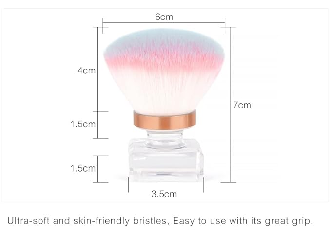 Nail Art Dust Powder Remover Brush Nail Art Dust Cleaner for Acrylic Nails Brush for Makeup Nail Arts Manicure Dust Cleaner Brush for Nail Cleaning Makeup Brush Tools (1)